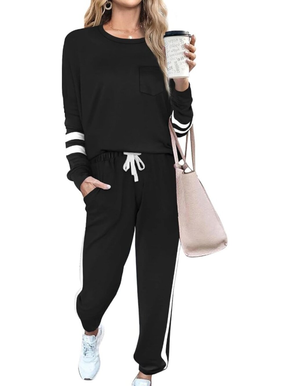 Cozy Women's 2-Piece Lounge Set | Comfy Sweatsuit for Fall Outfits